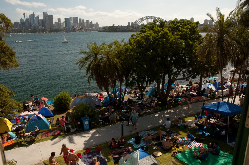 crowds at cremorne point